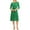 Green A, variant on Nlife Women 3/4 Sleeve Round Neck Swing Midi Dress
