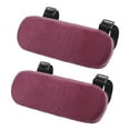 thumbnail image 1 of 2 almohadillas para reposabrazos de silla, universales, lavables, de poliéster, suaves. Rojo, 1 of 8