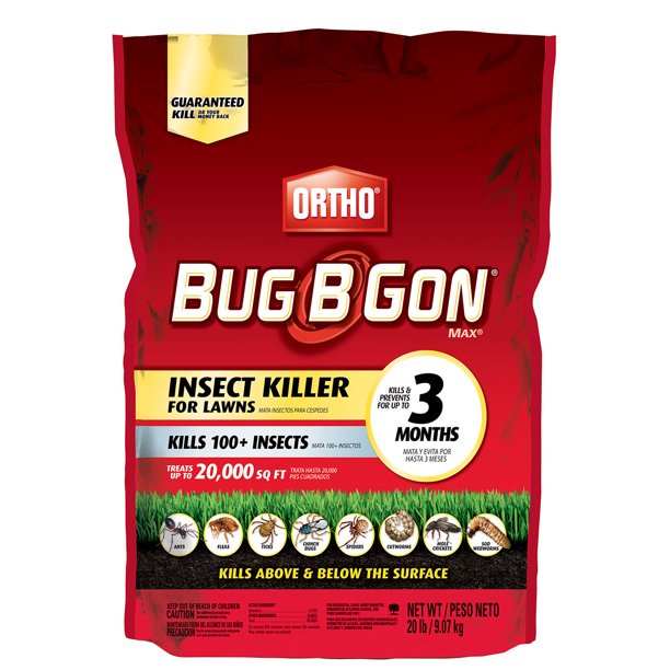Ortho Bug B Gon MAX Insect Killer for Lawns Granules, 20 lb, Kill