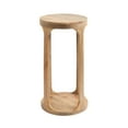 thumbnail image 6 of Kate and Laurel Dahl Wooden Round Drink Table, 12 x 23, Natural Brown, Transitional Boho Circle Wood Accent Pedestal Table for Living Room Plant Stand or Small Bedroom Nightstand, 6 of 8