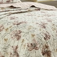 thumbnail image 2 of ESCA 3-Piece Bahamar Reversible Floral Blush Pink Bedspread Set with 2 Pillow Shams, Shabby Chic Pink Floral Quilt Set – Queen Size, 2 of 4
