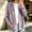 Purple, variant on QIYAGBSA Womens Velour Cardigan Soft Open Front Shawl Collar Long Sleeve Decorative Button Casual Fall Winter Outerwear Sweaters(White, XL)