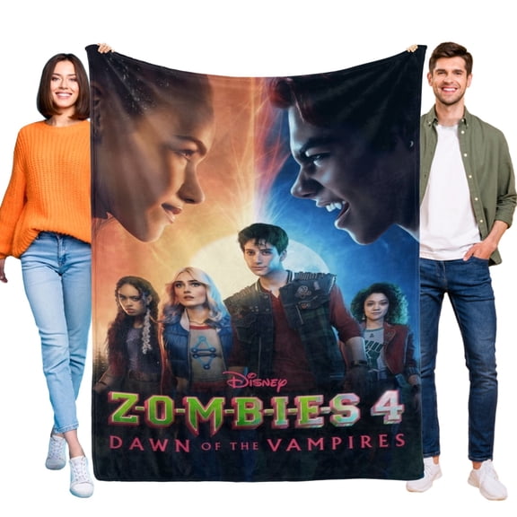 Throw Blanket for Zombies 4 Bed Couch Soft Warm Flannel Blanket for Kids Girls Boys Gifts Home Decor 30x40 Inch