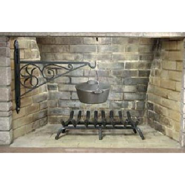 24'' Wrought Iron Fireplace Crane