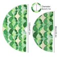 thumbnail image 5 of Cute Green Scale Picture Christmas Tree Skirt Stand Mat Waterproof Floor Protection Mat for Holiday Decoration, 5 of 6
