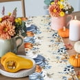 thumbnail image 4 of Pumpkin Eucalyptus Leaf Table Runner, Autumn Thanksgiving Kitchen Dining Table Decoration for Home Party Decor 13x36 Inches, 4 of 9