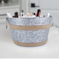 thumbnail image 3 of BREKX Old Tavern Metal Wine and Beer Bucket in Galvanized Gray with Twine 14"W x 9"H, 3 of 6