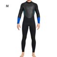 thumbnail image 3 of Eigraketly Traje de buceo Cálido Neopreno Buena elasticidad Manga larga Estilo de una pieza Trajes de baño Fuerte Protección solar Traje de neopreno Deportes acuáticos Hombres Negro METRO Eigraketly OD020696-02, 3 of 5
