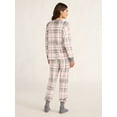 thumbnail image 2 of Joyspun Women's Stretch Velour Pajama Set with Socks, 3-Piece, Sizes XS-3X, 2 of 5