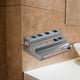 thumbnail image 4 of Soporte de almacenamiento para accesorios de rizador de pelo, soporte de pared, organizador de ahorro Gris, 4 of 9