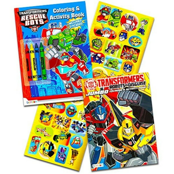 Download Transformers Rescue Bots Coloring And Activity Book Set With Stickers Walmart Com Walmart Com