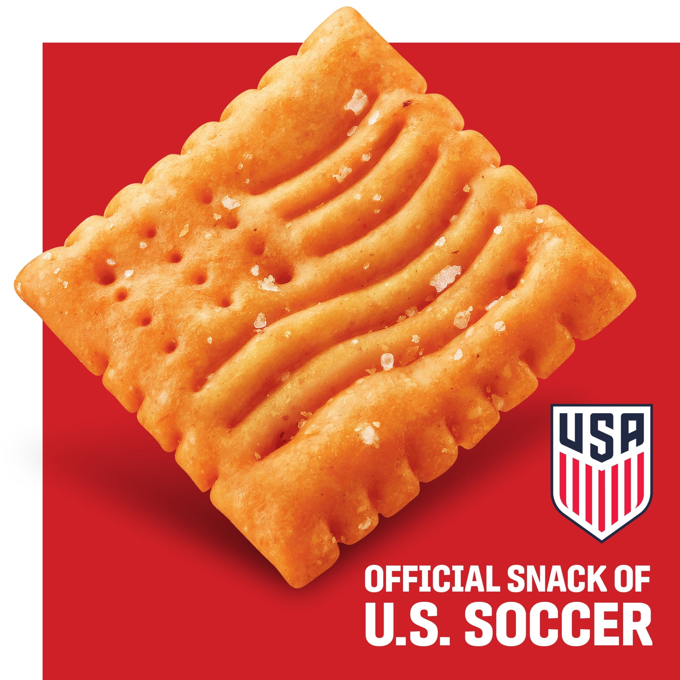 Cheez-It Flags and Stars Baked Snack Crackers, July 4 Snacks, 12.4 oz
