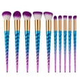 thumbnail image 3 of Zoë Ayla Unicorn Style 10 Piece Essentials Brush Set - Blue UNI-10-MIX, 3 of 8