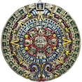 thumbnail image 1 of MORÍN Imágenes| Escultura Decorativa | Calendario de Pared Azteca 32 cm | Resina Pintada a Mano (Plata), 1 of 5