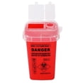 thumbnail image 2 of Sharps Disposal Container,5 Pack Biohazard Needle Disposal Container 1 Quart Size for Supplies Accessories, 2 of 4