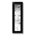 thumbnail image 2 of ArtToFrames 4" x 16" Satin Black Bull Nose Picture Frame, 4x16 inch Black Wood Poster Frame (WOM-1417), 2 of 7