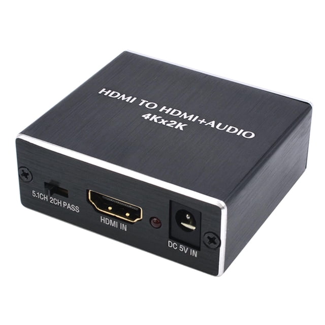 Extractor de audio Divisor a + SPDIF RCA Audio estéreo de 3,5 mm Baoblaze Extractor de audio HDMI a HDMI