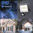 thumbnail image 3 of Foco exterior LumtenD con detector de movimiento de 50 W y 5000 lm, foco exterior LumtenD potente con luz blanca fría de 6500 K, iluminación exterior resistente al agua IP67, lámpara para, 3 of 5