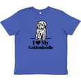 thumbnail image 3 of Inktastic I Love My Goldendoodle Dog Youth T-Shirt, 3 of 5