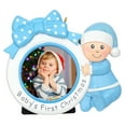 thumbnail image 3 of Maxora Customized Christmas Ornament Baby's First Bow Photo Frame Personalized Ornament Boy Free Customize, 3 of 9
