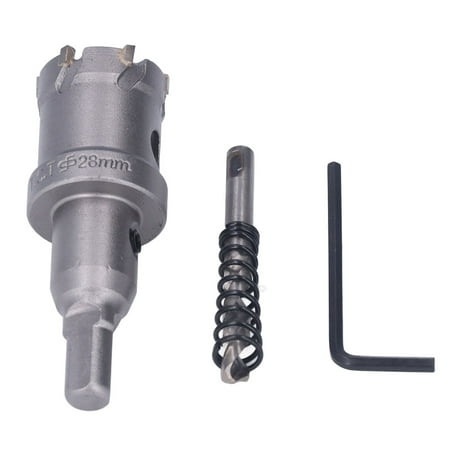 

Carbide Hole Saw Hole Cutter Kit Standard Size 45 Steel Teeth Easy To Operate For Metal And Wood Cutting 28mm / 1.1in