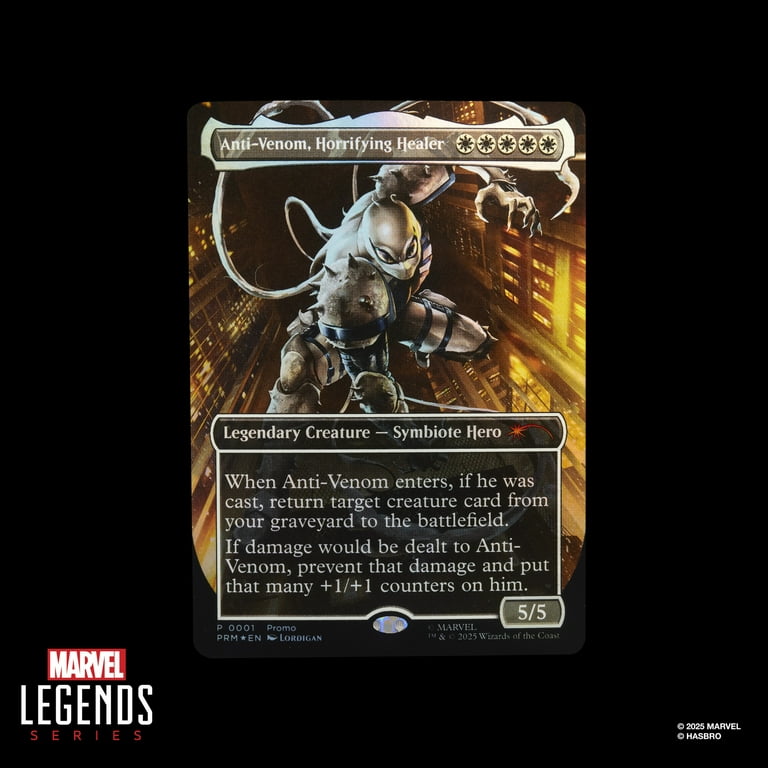Marvel Legends Series Magic: The Gathering Agent Anti-Venom, 6" Spider-Man Action Figure plus Exclusive Foil Trading Card - Walmart.com Marvel Legends Series Magic: The Gathering Agent Anti-Venom, 6" Spider-Man Action Figure plus Exclusive Foil Trading Card - Walmart.com