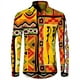 thumbnail image 3 of Camisa con botones para hombre nueva, camisas de manga larga con estampado africano Dashiki, ropa tradicional para parejas, ropa de calle de estilo étnico de hip hop, 3 of 5