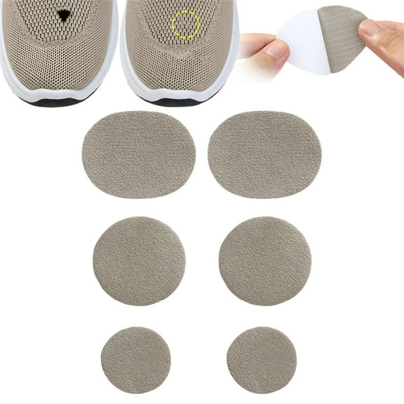 Shoe Mesh Repair Patches, Self Adhesive Repair Patches for Shoes, 6Pcs Gray Shoe Toe Hole Patches, Quick Repair Mesh Shoes Hole Repair Patches, Shoes Repair Sticker