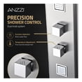 thumbnail image 5 of VISOR Series 60 in. 4-Jetted Full Body Shower Panel System with Heavy Rain Shower and Spray Wand in Brushed Steel, 5 of 11