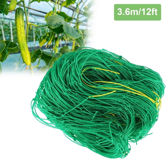 Lingsida Trellis Netting for Climbing Plants, 12 x 6 ft Reusable Nylon Garden Support Net for Cucumbers, Tomatoes, Clematis and Vines