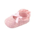 thumbnail image 2 of Lilgiuy Toddler Shoes Baby Girls Cute Fashion Bow Lace Embroidered Non-slip Soft Bottom Shoes Dance Party Dress Baby Shoes, 2 of 5