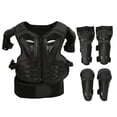 thumbnail image 1 of 5 piezas de equipo de protección para motocicletas para niños, equipo de conducción de motocross ajustable para pecho, columna vertebral, espalda, hombro, brazo, codo y rodilla, 1 of 15