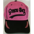 thumbnail image 2 of Green Bay Men's Summer Mesh Adjustable Baseball Cap (Hot Pink/Black), 2 of 3
