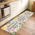 thumbnail image 2 of Children's Day 2'x6' Runner Rugs for Hallway Kitchen Bedside Non Slip Washable, Cartoon Cute Sun Nature Flowers Leaf Entryway Rug Runners with Rubber Backing, Long Carpet Runner for Laundry Room, 2 of 8