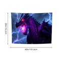 thumbnail image 3 of RKSupls Tapestry Wall Hanging Art, Purple Lightning Dragon Fantasy Magic Epic Tapestry Decoration for Daily Bedroom, Dorm, Living Room, Apartment Hallway Home Decor, 3 of 5