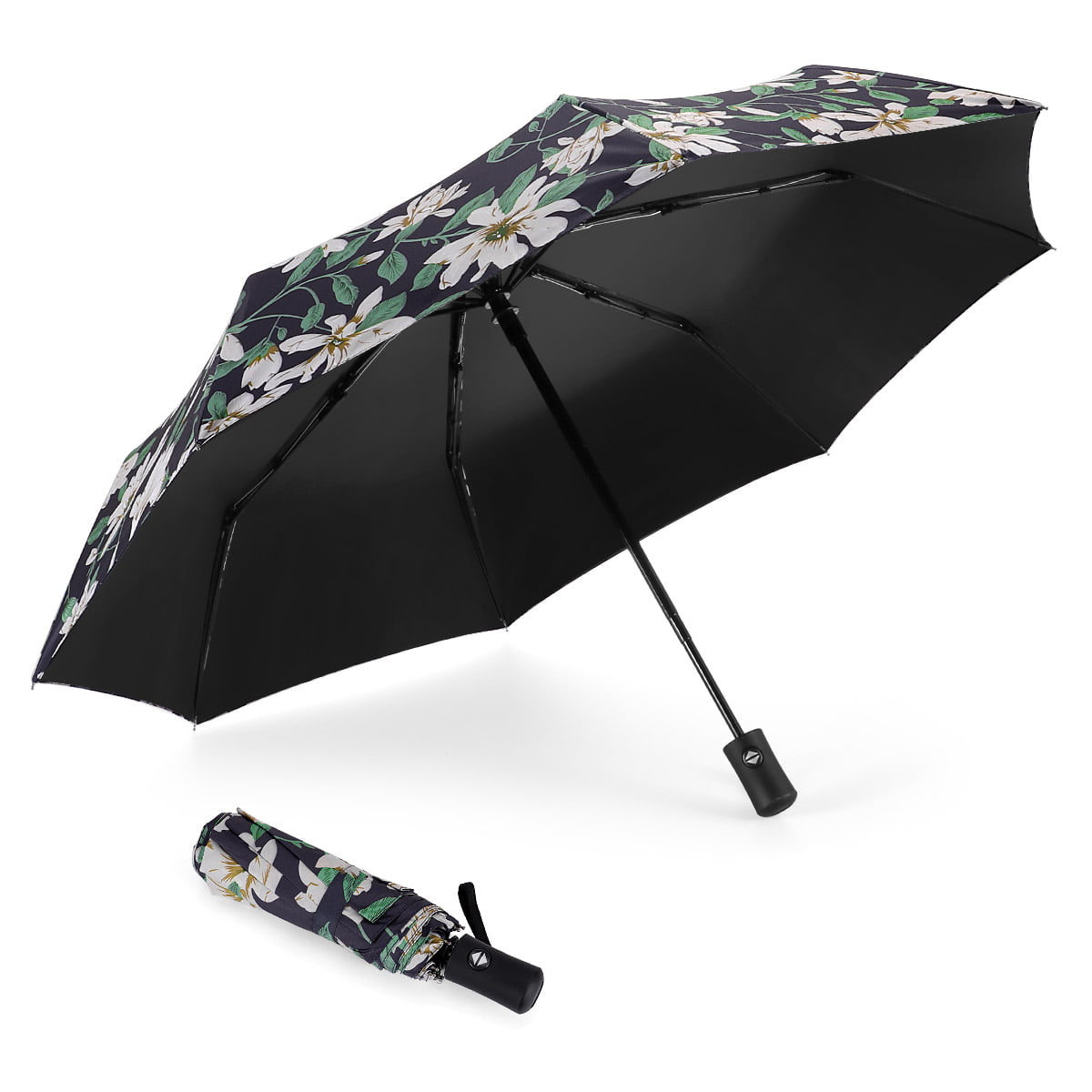 Color Style 1 Upgraded Mini Travel Compact Umbrella Cherry Blossoms Portable Folding Lightweight Umbrellas for Women and Men Kids 