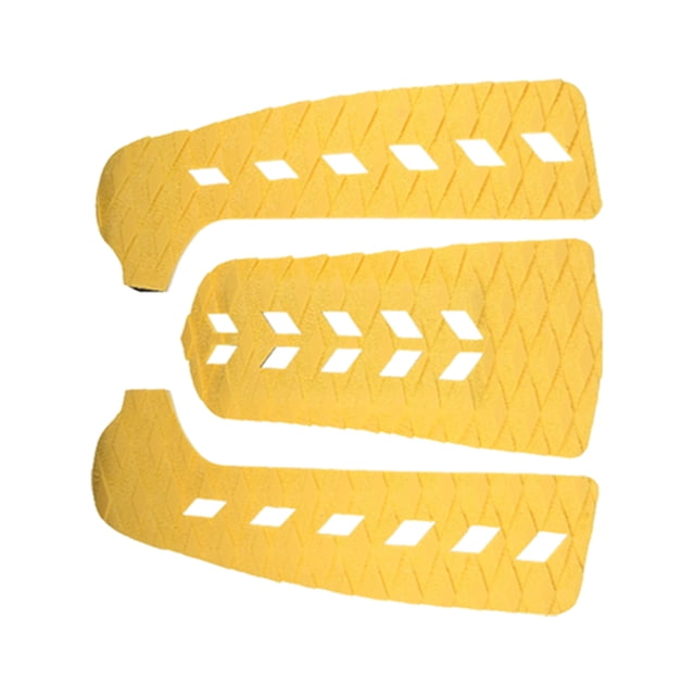 Eigraketly Almohadilla de tracción para cubierta, 3 uds., alfombrilla de Surf EVA, tabla de Paddle Longboard, almohadillas de alta resistencia, Deportes acuáticos Amarillo