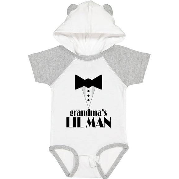 Inktastic Grandma's Lil Man Boys Baby Bodysuit