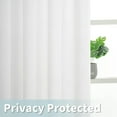 thumbnail image 4 of White Linen Curtains 90 Inch Long 2 Panels Set for Bedroom Living Room, Grommet Thick Linen Textured Sheer Curtains Light Filtering Privacy Drapes for French Door, 52 x 90 Inch, 4 of 15