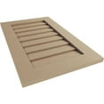 thumbnail image 5 of Ekena Millwork 18"W x 45"H Timberthane Rustic Smooth Vertical Faux Wood Non-Functional Gable Vent, Primed Tan, 5 of 5