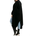 thumbnail image 7 of YouLoveIt Plus Size Women Velvet Cardigan Long Sleeve Loose Women Outerwear Long Sleeve Open Front Drape Cardigans Women Long Sleeve Shirt Women Velour Coat, 7 of 7