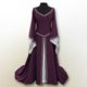 thumbnail image 2 of Vestido clásico largo medieval de manga acampanada delgada con cuello en V para fiesta de Halloween para mujer # fyfs1983164, 2 of 3