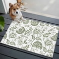 thumbnail image 4 of Boho Sage Green Floral Bathroom Mats 2x3 FT,Non Slip Small Kitchen Mat,Vintage Farmhouse Paisley Plant Washable Soft Backed Front Door Throw Rugs Non-Shedding Indoor Outdoor Doormat for Entryway Sink, 4 of 8