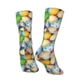 thumbnail image 3 of Goofa Colorful Easter Eggs Printed Men's Crew Socks, Soft Durable Breathable Moisture-Wicking with Odor Control Cotton socks, 3 of 9