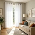 thumbnail image 4 of H.VERSAILTEX Room Darkening Grommet Curtains, Light Blocking & Privacy Window Drapes for Bedroom, Living Room & Kitchen, 52" x 84" - 1 Panel, White, 4 of 10