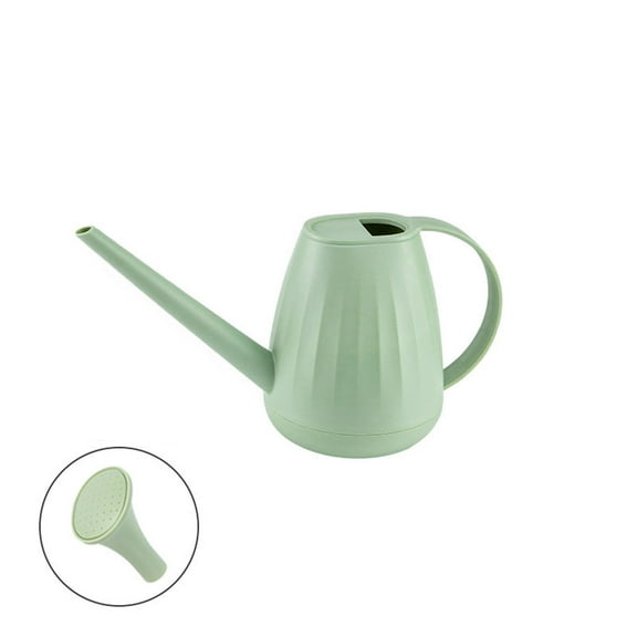 Bfogop 2L Watering Can for Indoor Plants, Garden Watering Cans for Outdoor Plant House Flower, Modern Plant Watering Can Large Long Spout with Sprinkler Head, Garden Tool,Green