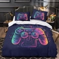thumbnail image 3 of Home Textiles 2/3pcs Bedding Cover Set Game Handle Printed Comforter Cover Set for Adult,Full (80"x90"), 3 of 6