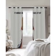 thumbnail image 4 of Cartoon Rockets Kitchen Curtains Letters It's Monday We Have Lift-off Cafe Short Curtains for Bathroom Blackout Window Curtain Grommet Small Window Treatment Drapes for Bedroom Living Room 42"x45"x2, 4 of 9