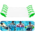 thumbnail image 4 of 2 Pack Inflatable Water Hammock, Air Mattress, Aqua Lounger & Floating Sleep Pillow for Swimming Pool or Beach  Foldable & Easy to Carry, 2 Pack (Green+Pink), 4 of 7