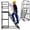 Black, variant on 6 Step Rolling Stairs with Wheels, Industrial & Warehouse 6-Step Stairs, Non-Slip Rolling Steps with Stair Edge Protector, Easy to Move Rolling Steps for Goods Shelves, 23.5"x51.09", 1213LBs Capacity